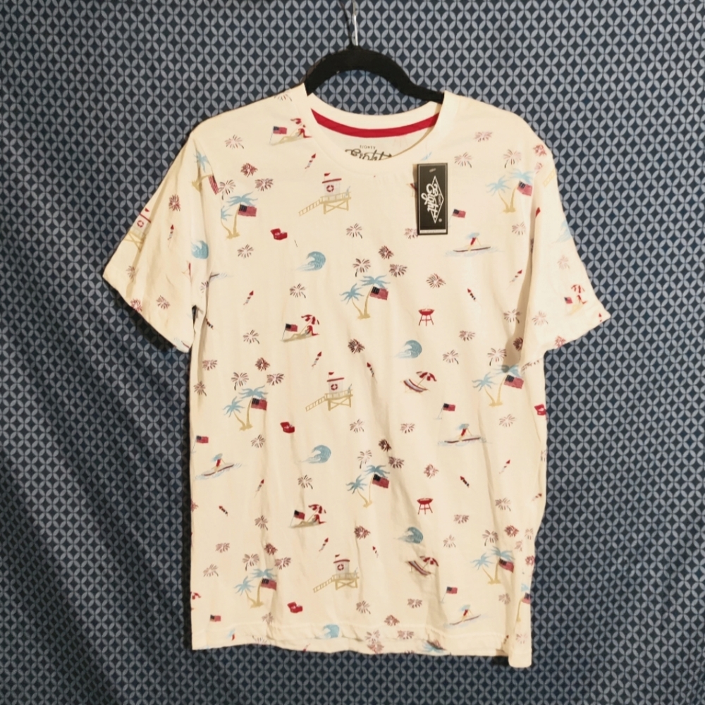 Eighty Eight Brand - Men's white patriotic fun bbq t-shirt. New. Size - M